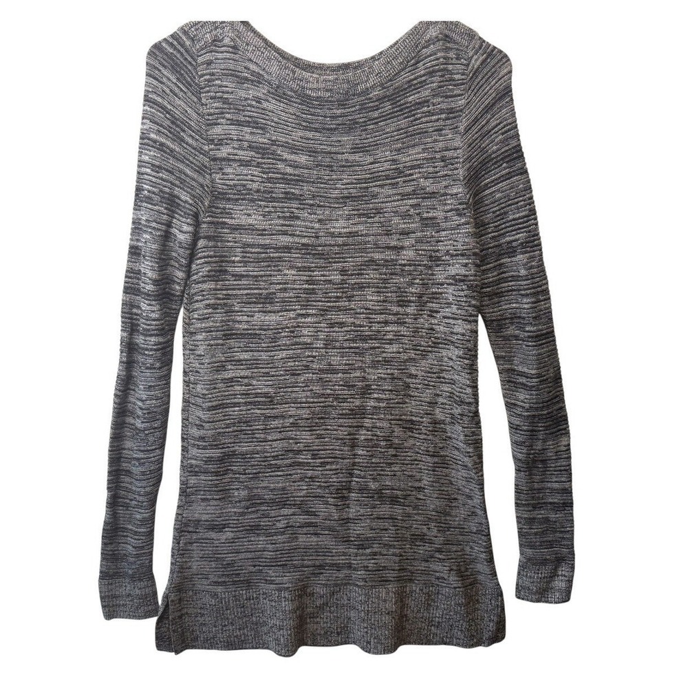 Ann Taylor Loft Women's Size Small Marled Ribbed Tunic Long Sleeve Sweater